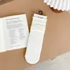 Calcetines básicos de otoño e invierno para mujer, de color liso, con volantes, hasta la pantorrilla, calcetines de algodón con rayas verticales de encaje, calcetines holgados de estilo universitario japonés para mujer