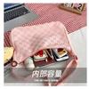 Primavera novo estilo toalha xadrez moda all-match estilo ocidental simples bolsa atacado internet celebridade bolsa de ombro feminina