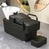 Cama de Lavar Cabelo para Salão, Cama de Lavagem Simples Semi-Reclinável para Salões de Beleza, Venda Direta do Fabricante, Cama de Salão de Beleza Moderna
