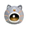 Nido para gato Villa para gato Casa para gato Perrera Casa para perro tapete nido para mascota cerrado extraíble y lavable Universal Cuatro Estaciones Suministros para mascotas
