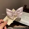 Cinta de Ballet Romántica Estilo Francés Lazo Dulce Pasador de Pelo Doble Cola de Caballo Dulce Pinza para el Pelo Accesorio para el Cabello Estilo Ins