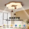 Luminária de Teto Minimalista 2026 Novo Estilo Vintage Meio do Século para Quarto Infantil com Acabamento de Alto Padrão, Iluminação de Designer para Quarto Estilo Madeira Natural