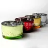 Suporte de Vela Aromaterapia de Vidro Plano Hongyu Copo de Vela Revestimento Interno Corrosão Ponto Quebrado Processamento de Logo Personalização
