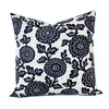 Funda de almohada azul estilo Ins Funda para asiento de oficina Funda para cojín de sofá Venta caliente transfronteriza de Amazon para el hogar