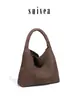 Bolsa Tote de Couro PU Macio com Design de Nicho, Tecida à Mão, Bolsa de Ombro Versátil, Bolsa de Braço de Alta Qualidade para o Dia a Dia, Bolsa Saco