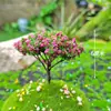 Mini árbol verde, cerezo, modelo, microadornos paisajísticos, rocalla, bonsái, paisajismo, mesa de arena, material de bricolaje
