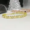Versa Acessível Luxo High-End Colmeia Incrustada Imitação de Moissanita Pulseira Rombus Geométrico Colmeia Precisão Pulseira de Luxo