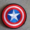 Insignia de Velcro Bordada Capitán América Brazalete Personalizado Corona Precio Especial Bandera Bolsa Deportiva para Exteriores Ligera