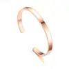 Europa y Estados Unidos transfronterizos más vendidos pulsera de acero inoxidable en forma de C ajustable apertura pulsera de acero de titanio se puede personalizar grabado impresión de LOGOTIPO