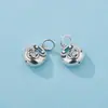 Prata S925 Caractere de Bênção Pingente Trava Gordinha Acessórios Corda de Mão Trançada Pulseira Colar Acessórios Exquisitos Feitos à Mão DIY