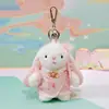 Colgante de Llavero de Peluche Original Wendy Rabbit Estilo Chino Nuevo 4 pulgadas Colgante de Bolsa de Conejito Pequeño Cosplay Estilo Antiguo