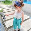 Camisola Infantil com Laço Grande Versátil Top Colete 26 Verão Novo Estilo Comércio Exterior Roupas Infantis Atacado 3-8 Anos