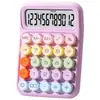 Calculadora Serie de Colores Dopamina con Alto Atractivo Estético, Teclado Flexible, Adecuada para Uso de Oficina, Finanzas, Contabilidad y Estudiantes