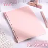 Fichário A5 Espessado de Alto Valor para Armazenamento de Escritório Cor Macaron Clipe de Encadernação com Economia de Trabalho Espiral Removível Folha Solta