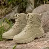 Botas de senderismo para hombre para exteriores, adecuadas para ventas transfronterizas en AliExpress, disponibles en tallas grandes, diseñadas para fuerzas especiales, duraderas y adecuadas para entrenamiento y combate, directo del fabricante, color negro