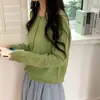 26 Cardigan de punto para mujer Otoño/Invierno 30% cachemira 70% lana, estilo básico, versátil, de alta gama, lujo ligero, suéter de cachemira rentable