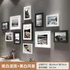Decoración de Pared de Fondo para Sala de Estar de Madera Maciza Moderna y Sencilla Sin Taladro, Colgante de Pared para Habitación, Combinación Creativa de Pared de Álbum de Fotos para Dormitorio