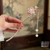 Nuevo Pasador de Aleación con Borla Estilo Chino para Mujer, Pasador de Gama Alta de Nicho, Pasador Versátil de Estilo Antiguo para Accesorios de Peinado Cheongsam y Hanfu