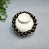 Joias de Cruz Atacado Obsidiana de Imitação Estampagem a Quente Mantra de Seis Caracteres Pulseira de Contas Budistas para Homens e Mulheres Fonte de Mercadorias de Barraca de Rua