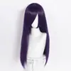 Cosplay Peluca Universal Color Cabello Largo Liso Cubierta Envolvente 70cm Multicolor Anime Cara Hombres y Mujeres Cabello Falso