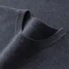 Suéter de cachemira para bebé Baicaicong para hombre, cuello redondo bajo, tejido de punto de cachemira casual de negocios para otoño e invierno