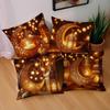 Funda de Almohada Tridimensional de Luz de Luna Decoración para Sala de Estar Cojín de Cuero de Durazno Arreglo de Ambiente Festivo Funda de Almohada para Asiento