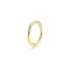 Aretes de Anillo Cerrado Lisos de Aleación de Titanio Negro Dorado Personalizados Anillo de Nariz Anillo de Cartílago Joyería para Piercings Aretes