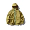 Jaqueta com Capuz Três-Resistente Estilo Montanha Masculina Outono Inverno Solta Estilo Funcional Roupas de Trabalho Esportivas Jaqueta de Montanhismo