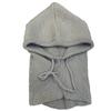 Suéter de punto con gorro de lava para mujer, otoño e invierno, nuevo estilo coreano, gorro y bufanda con cordón integrado, gorro de lana cálido a la moda.