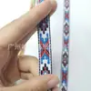 Losango Geométrico Colorido Jacquard Bordado Retro Dinastia Han Renda de Poliéster Estilo Étnico Fita de Tecido Acessórios diy ZF201