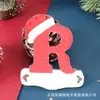 Navidad transfronteriza sombrero de Navidad creativo decoraciones de letras en inglés colgantes de árbol de Navidad acrílico en stock 26 letras