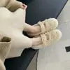 Nuevos Zapatos Cálidos de Piel con Lazo para Mujer Otoño/Invierno 2026, Estilo Hada Punta Redonda Mary Jane Zapatos Bajos de Algodón