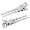 Fabricantes mayoristas de horquillas realmente sujetan 4.5cm doble tenedor pico de pato galvanoplastia adorno para la cabeza de niños horquilla de metal bienvenido a preguntar