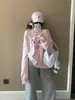 Moda Trendy Divertido Estampado Dopamina Atuendo Top Mujer Casual Holgado Vintage Versátil Delgado Sudadera