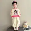 Conjunto de Otoño para Niñas 2026 Nuevo Conjunto Casual de Sudadera de Tres Piezas para Niños Traje Deportivo Súper Elegante para Niñas Pequeñas