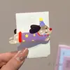 Presilha de cabelo fofa de cachorrinho de desenho animado para meninas, presilha lateral para franja, presilha bico de pato para cabelos soltos, acessório de cabelo infantil para o verão