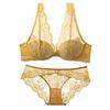 Ropa interior de encaje de deseo puro para mujer sexy tirantes delgados para senos grandes senos pequeños anti-flacidez sujetador sexy
