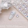 Arte de Unhas Colorido Transparente Branco Estrela Estrela de Cinco Pontas Fundo Plano Diamante Baizui Decoração de Unhas Simples Super Brilho Estrela do Mar Pacote Misto