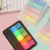 Notas Adhesivas Color Fluorescente Macaron, Pestañas Índice Semitransparentes, Notas Adhesivas Desplegables, Set de Mascotas, Pegatinas Autoadhesivas