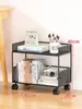 Estante de Almacenamiento de Escritorio, Estantería de Múltiples Niveles para Escritorio, Estante de Almacenamiento de Libros, Estante en Capas para Escritorio de Oficina, Estante de Hierro para Colocar Archivos