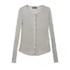 Cardigan Feminino de Tricô Vazado Transparente Moda Europeia e Americana 2026 Novo Estiloso Atacado Amazon