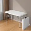 Mesa Dobrável para Exterior, Mesa Retangular Portátil para Montar Barracas, Mesa Longa Simples para Uso Doméstico, Estudo, Jantar e Pequena Mesa de Jantar