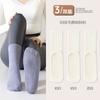 Meias Femininas para Pilates Yoga Meias de Algodão Sem Costura Cano Alto Roupa Externa Inverno Espessadas Base de Toalha Silicone Antiderrapante Meias