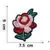 Jianxing Bordado por Computadora Sello Mancha Flor de Rosa Flor de Ciruelo Serie Pegatinas Bordadas para Ropa Pegatinas de Parche Decorativas con Respaldo Adhesivo Pegatinas de Tela