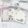 Colección de blocs de notas A5 desprendibles de dibujos animados, libro de páginas de colores para voltear, portapapeles de estudiante portátil, bloc de notas de mensajes