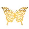 Nuevo diseño 3D tridimensional hueco de mariposa imitación metal, empaque para ramo de flores con materiales decorativos hechos a mano para bricolaje