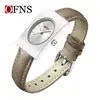 Reloj de Aleación Ofns es Compacto y Exquisito, Reloj de Cuarzo para Mujer Estilo Negocios con Patrón Rayos de Sol, Reloj Simple Cuadrado, Venta Directa