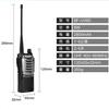 Baofeng BF-UV8D walkie-talkie profesional carcasa metálica de superficie resistente a caídas resistente al desgaste auricular civil comercial llamador
