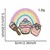 Nuevo Parche de Tela Bordado de Sirena de Dibujos Animados de Fantasía Parche de Unicornio Parche Bordado por Computadora Stock Listo Venta al por Mayor