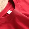 450g Tecido Pesado Manga Curta Masculino Verão Algodão Puro Grosso Algodão de Xinjiang Gola Pequena Estilo Americano Meia Manga Camiseta Básica